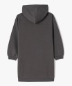 Robe sweat à capuche avec motif XXL fille